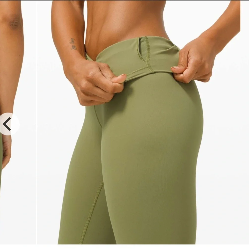 Lululemon Wunder Under High-Rise 28” Full-On Luxtreme Bronze Green Size 6 80